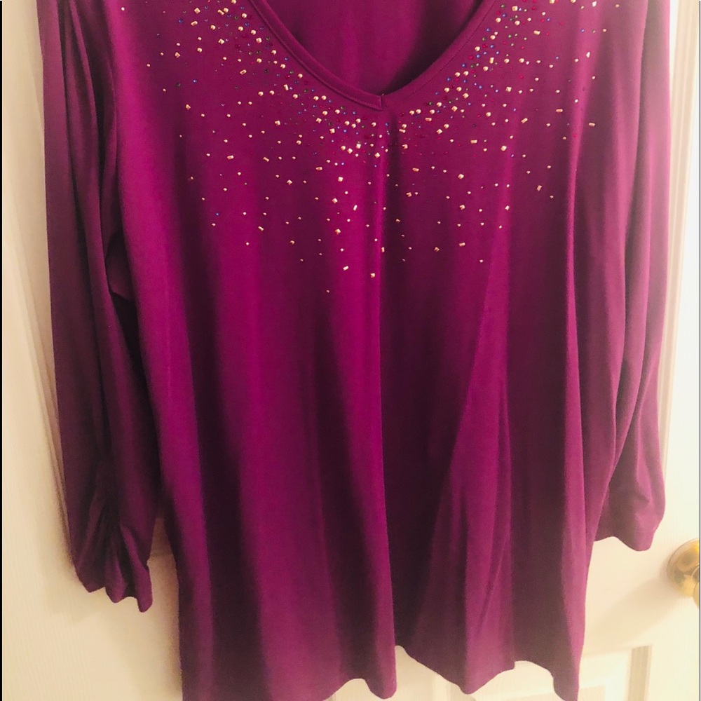 Fun top for work or play!